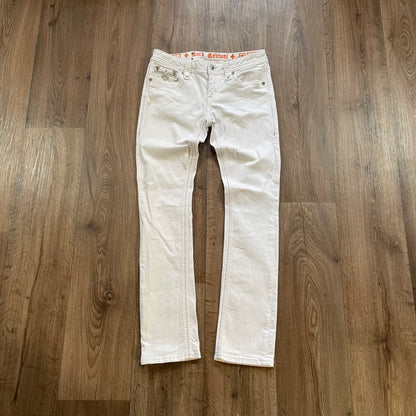 Rock Revival White Straight Leg Jeans