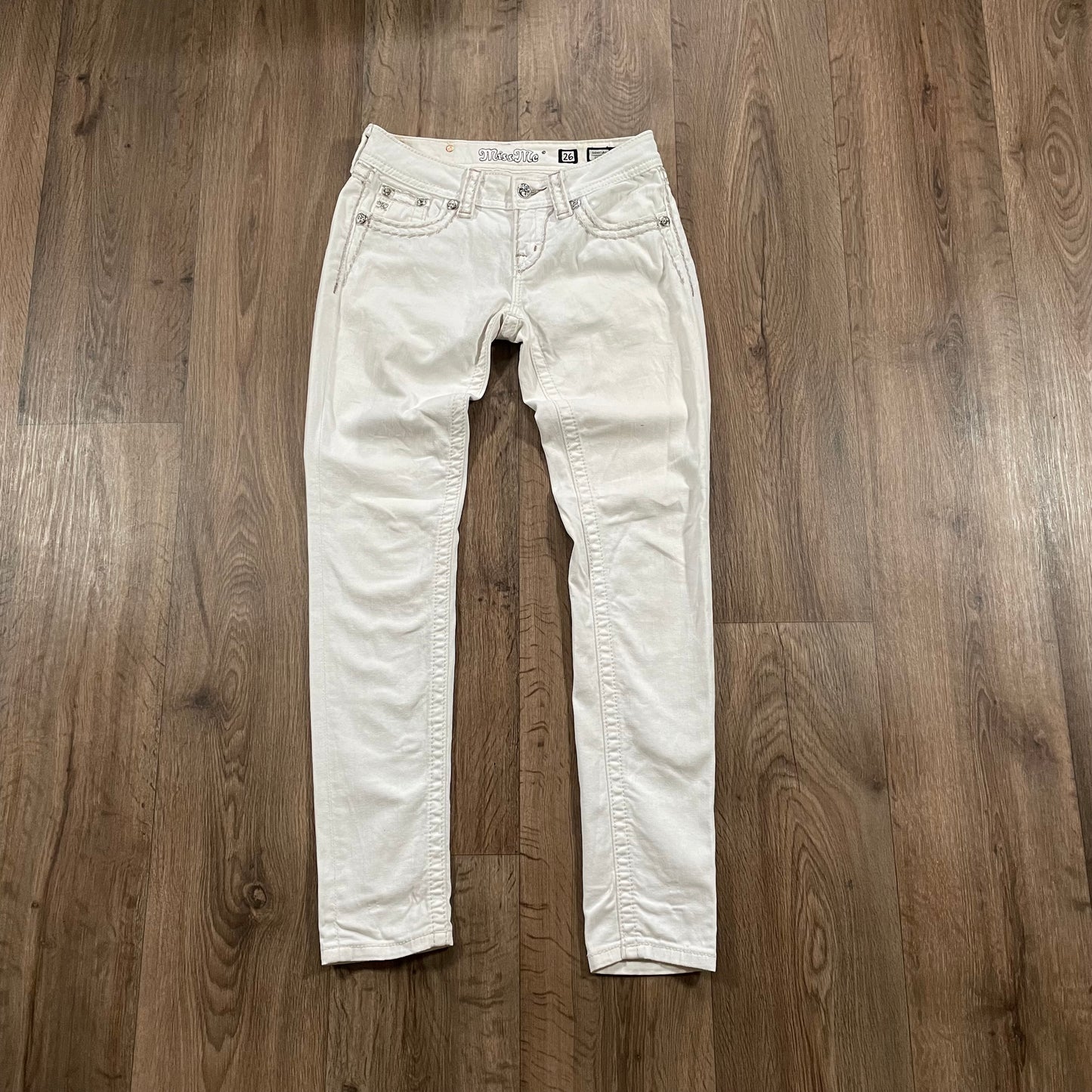 White Miss Me Signature Skinny Jeans