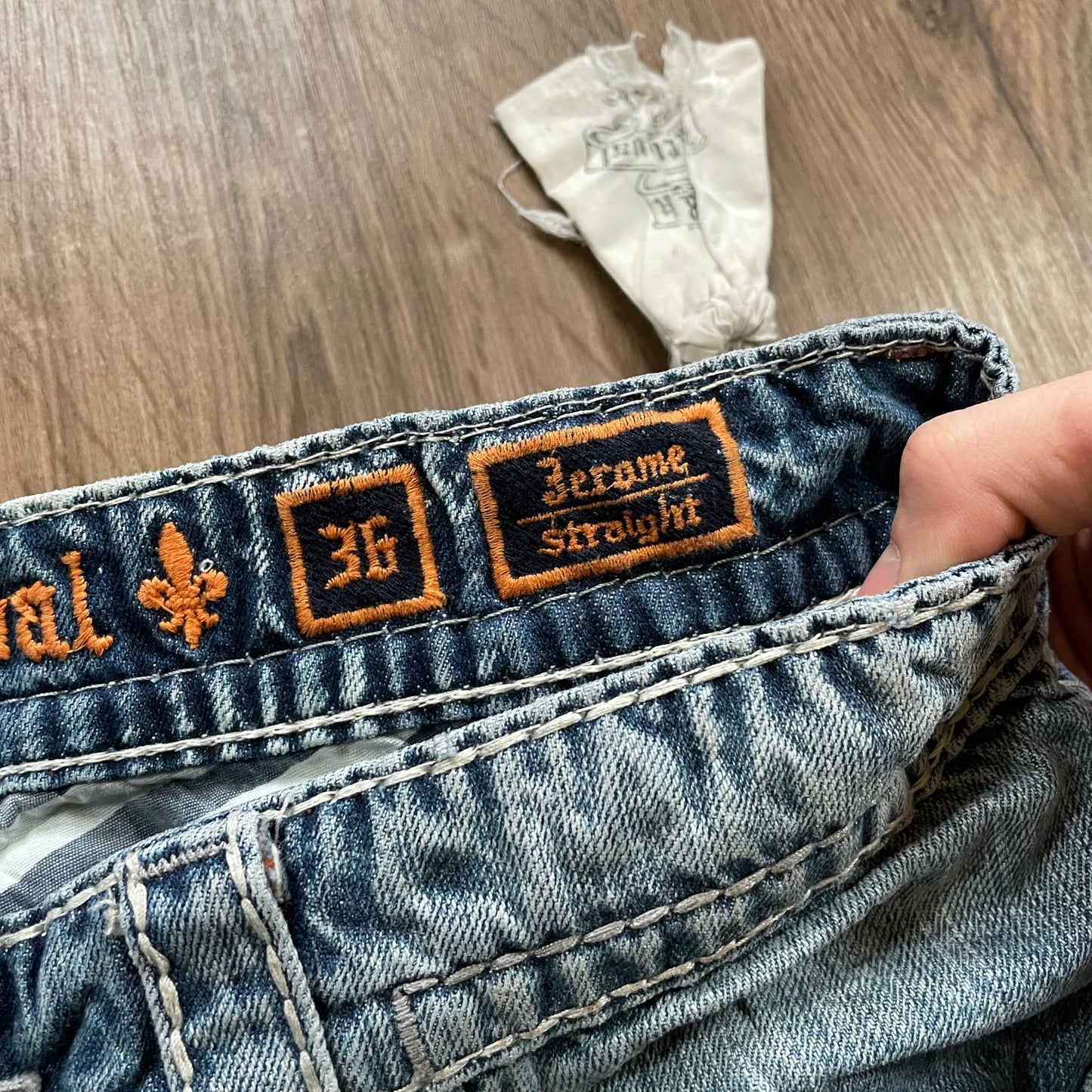 Rock Revival Straight Jeans with Pouch Attached