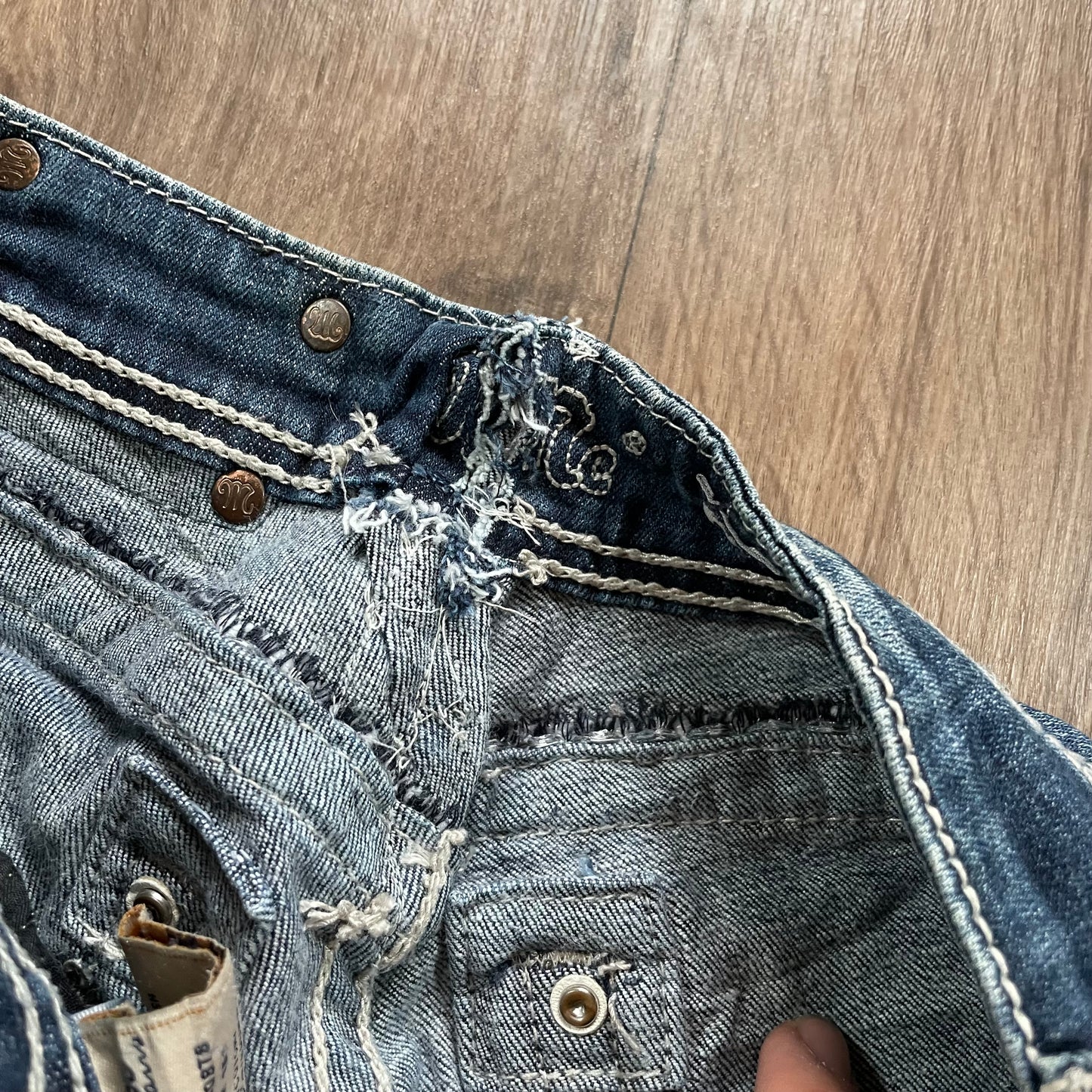 Miss Me Blue Straight Jean