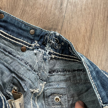 Miss Me Blue Straight Jean