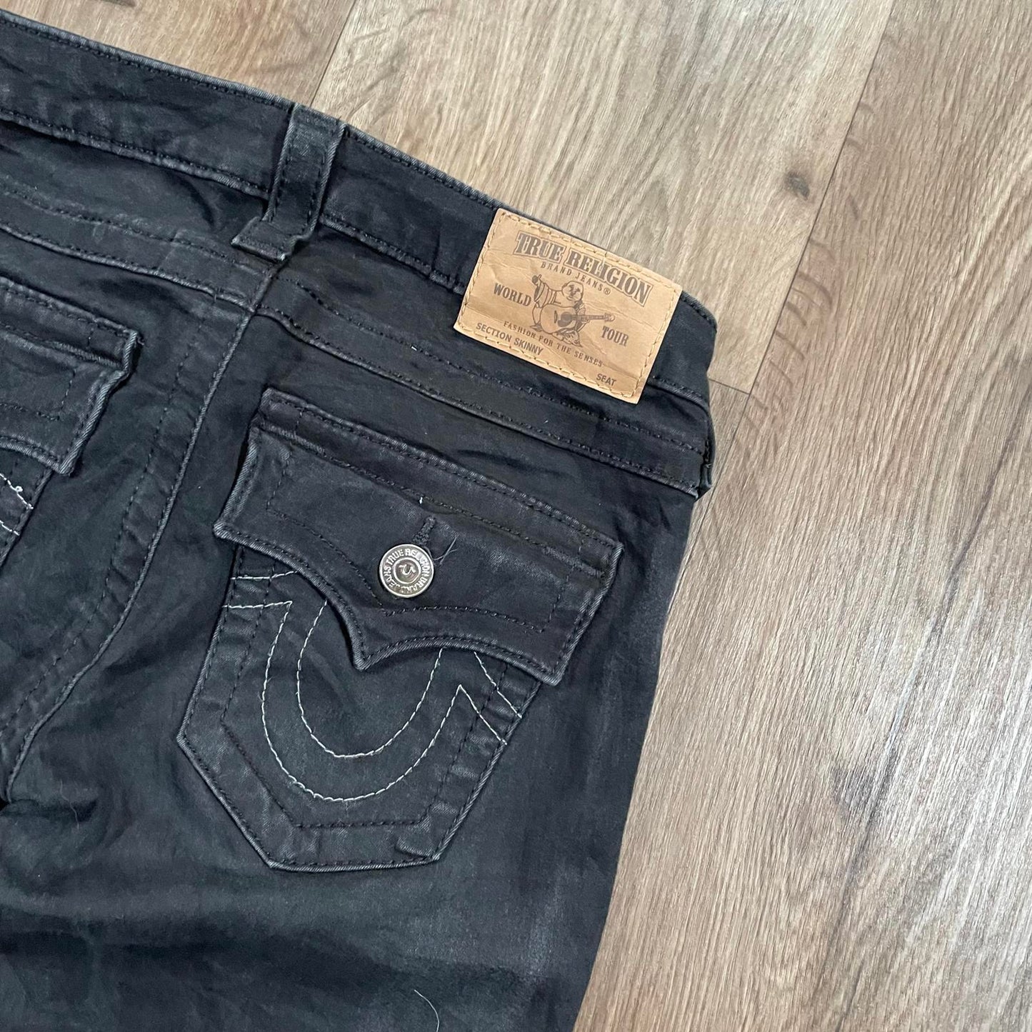 True Religion Black Skinny Jeans W30 L33
