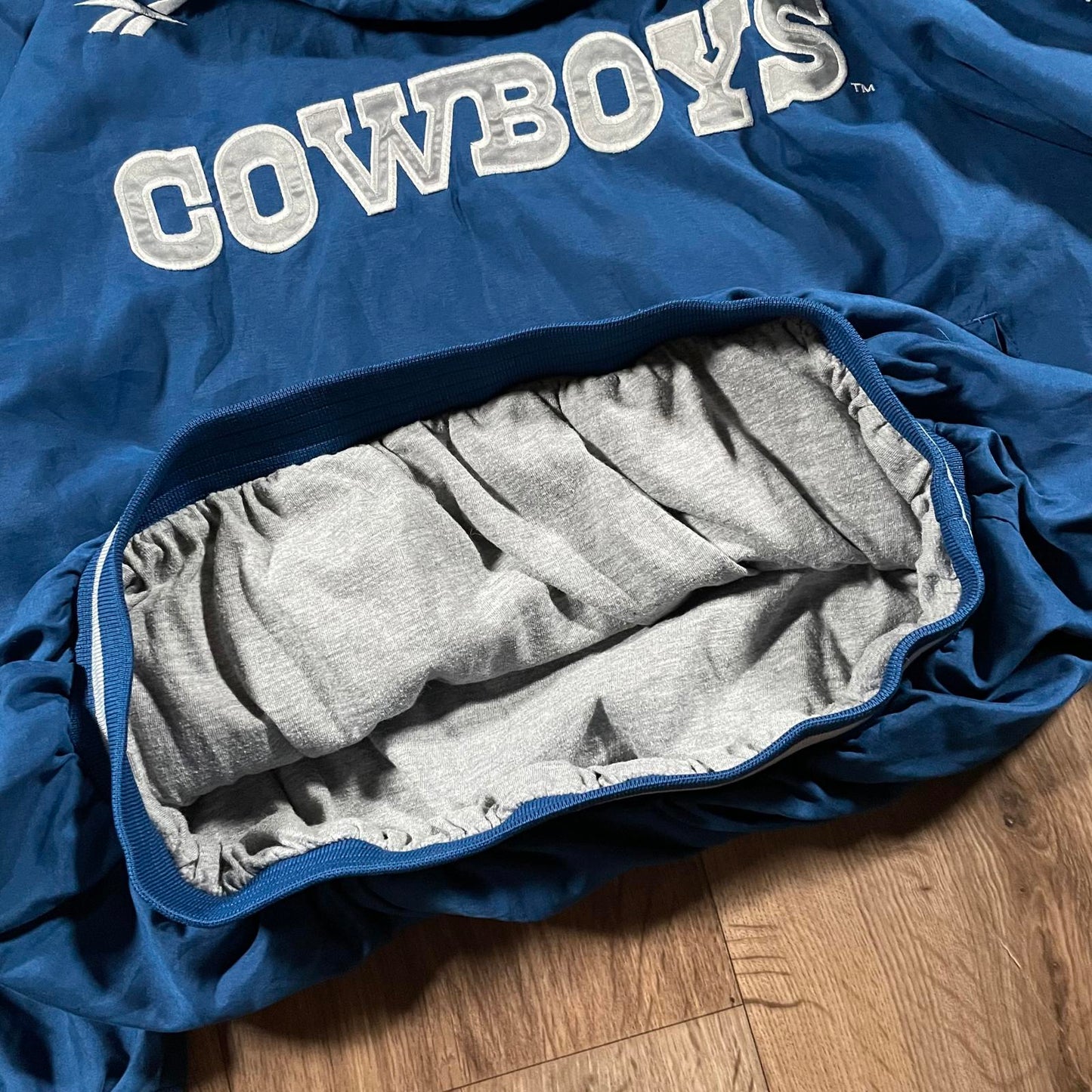 Vintage 90's Reebok NFL Dallas Cowboys Pull Over Jacket XL