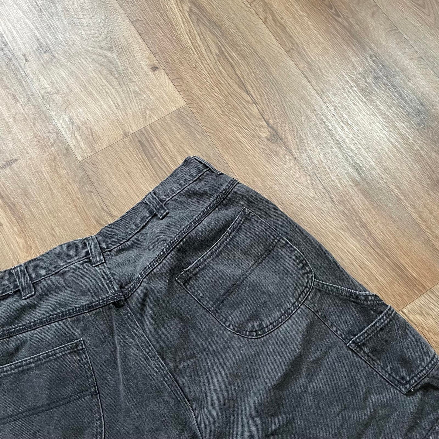 Route 66 Carpenter Denim Shorts Black