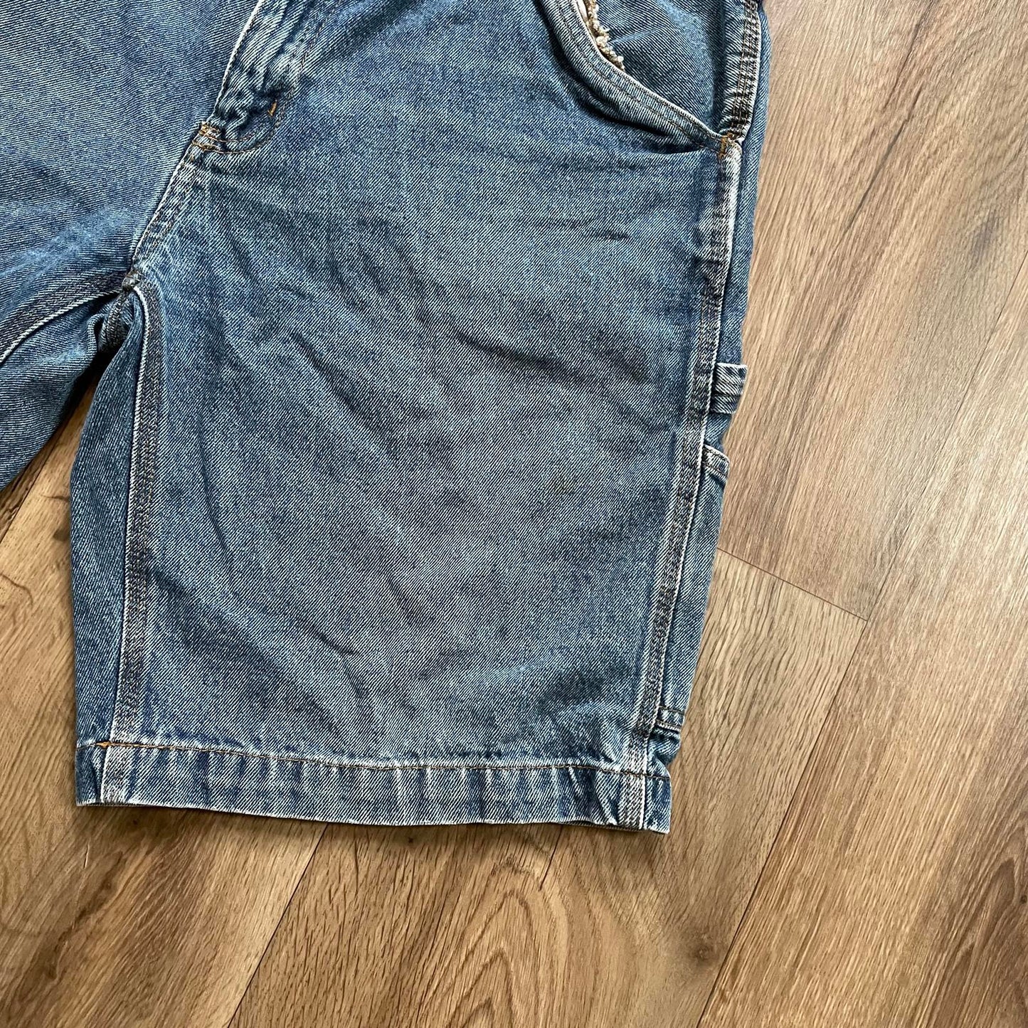 Faded Glory Dark Blue Carpenter Denim Shorts