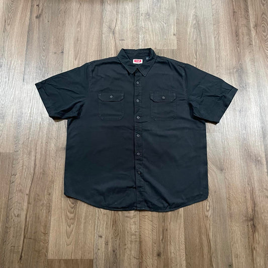 Wrangler Black Button Up Short Sleeve Shirt