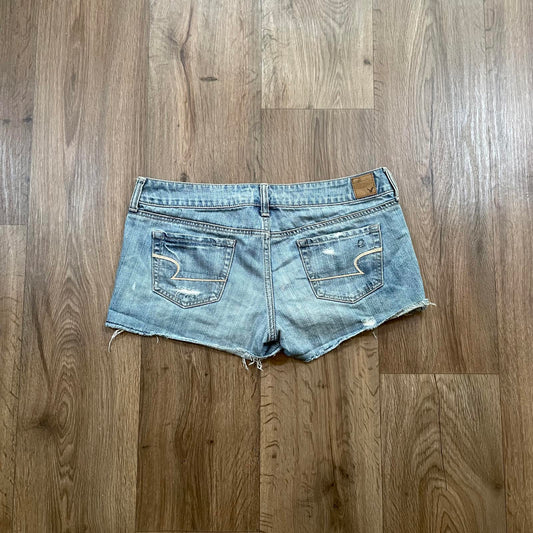 American Eagle Distressed Micro Denim Shorts