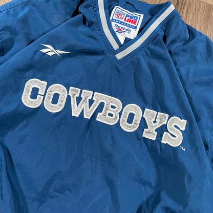Vintage 90's Reebok NFL Dallas Cowboys Pull Over Jacket XL