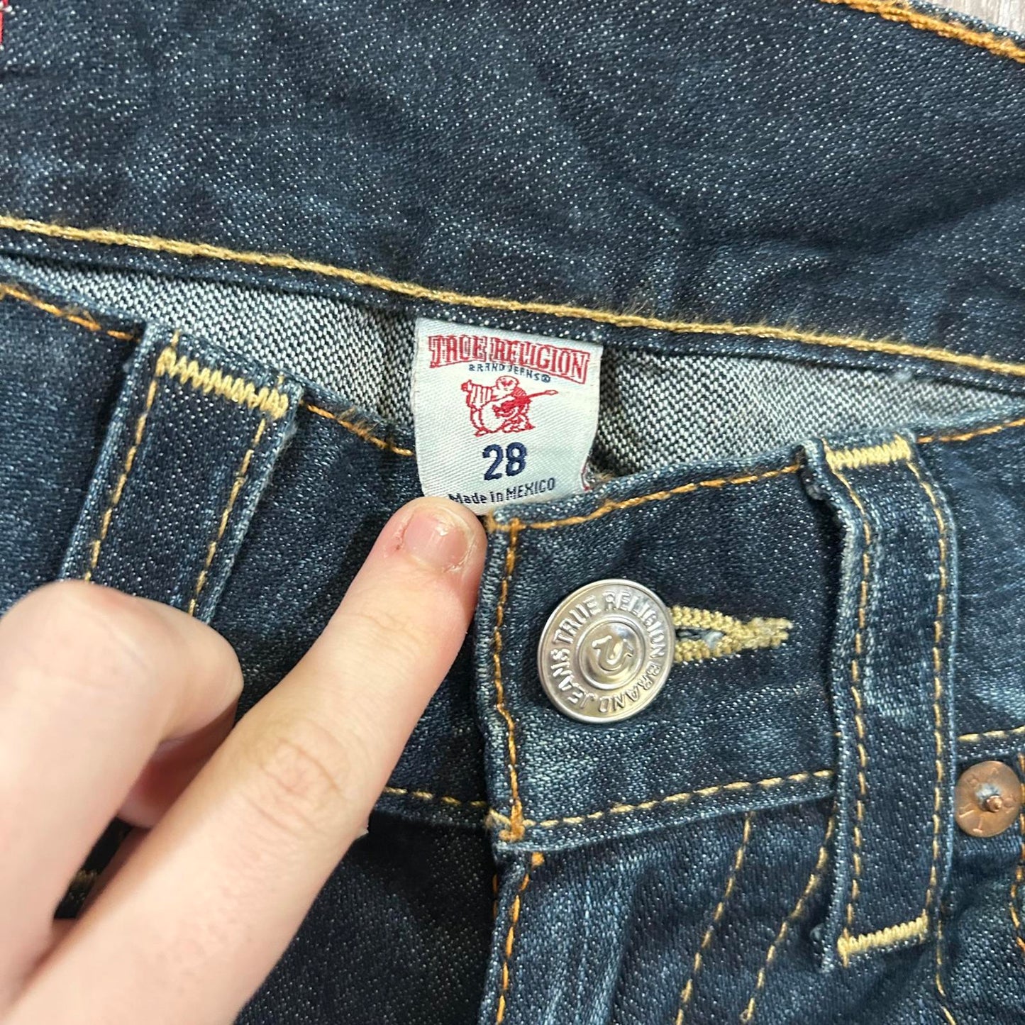 True Religion Dark Wash Shorts