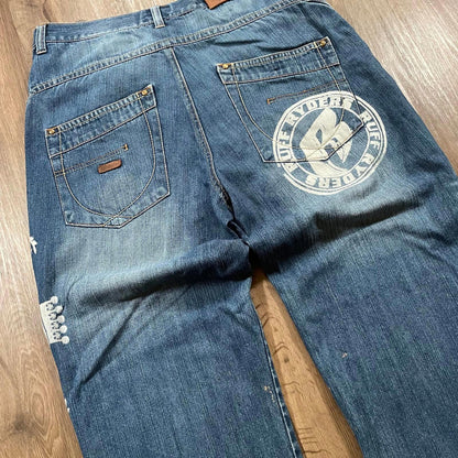 Ruff Ryders Blue Hip Hop Baggy Jeans