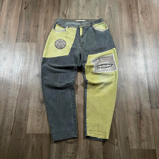 Rave Vintage Dare by Giovanni Colourblock Hip Hop Jeans