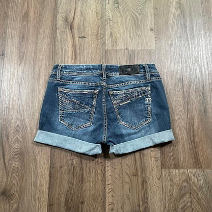 Miss Me Y2K Mini Denim Low Waisted Shorts