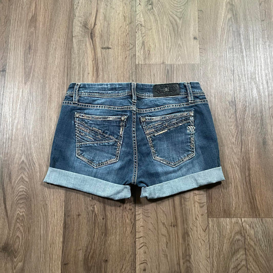 Miss Me Y2K Mini Denim Low Waisted Shorts