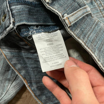 Lee Three Button Flared Jeans Grey