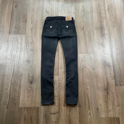 True Religion Black Skinny Jeans W30 L33