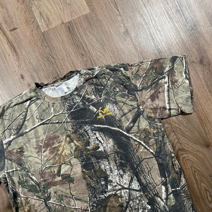 Real Tree Green T-Shirt with Yellow Logo