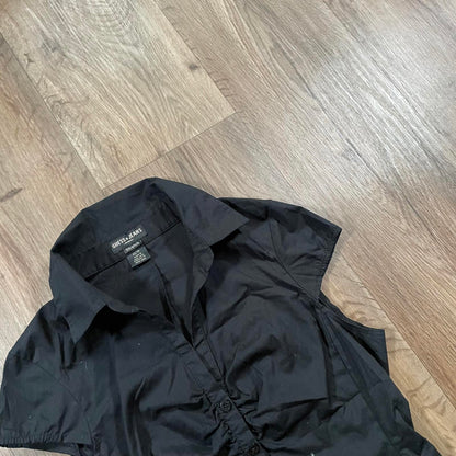 Guess Jeans Black Short Sleeve Shirt XS