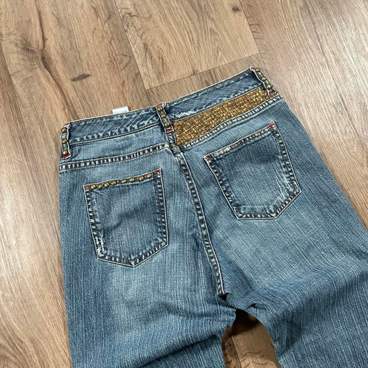 Dorothée Bis Studded Boot Cut Jeans W26 L32