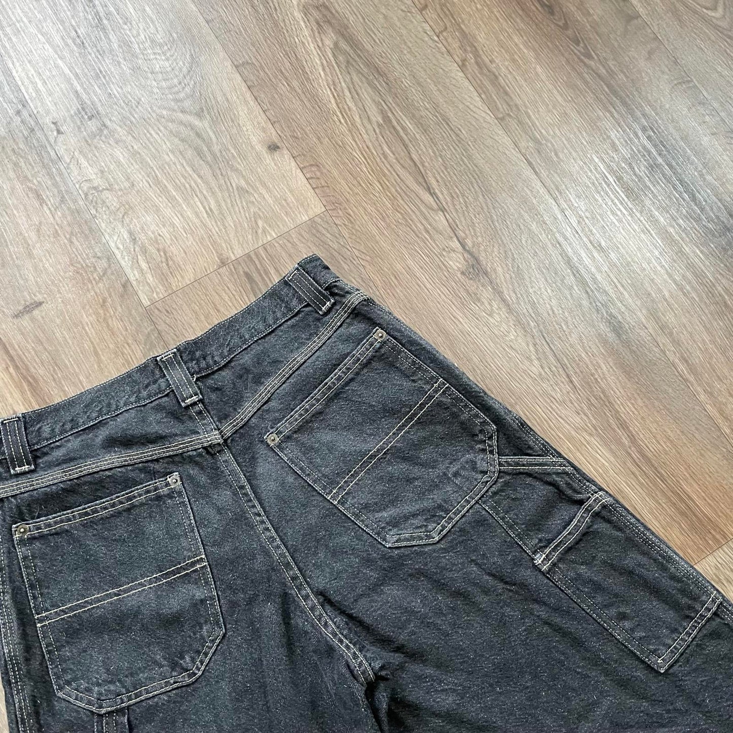 Vintage Carpenter Denim Shorts Black