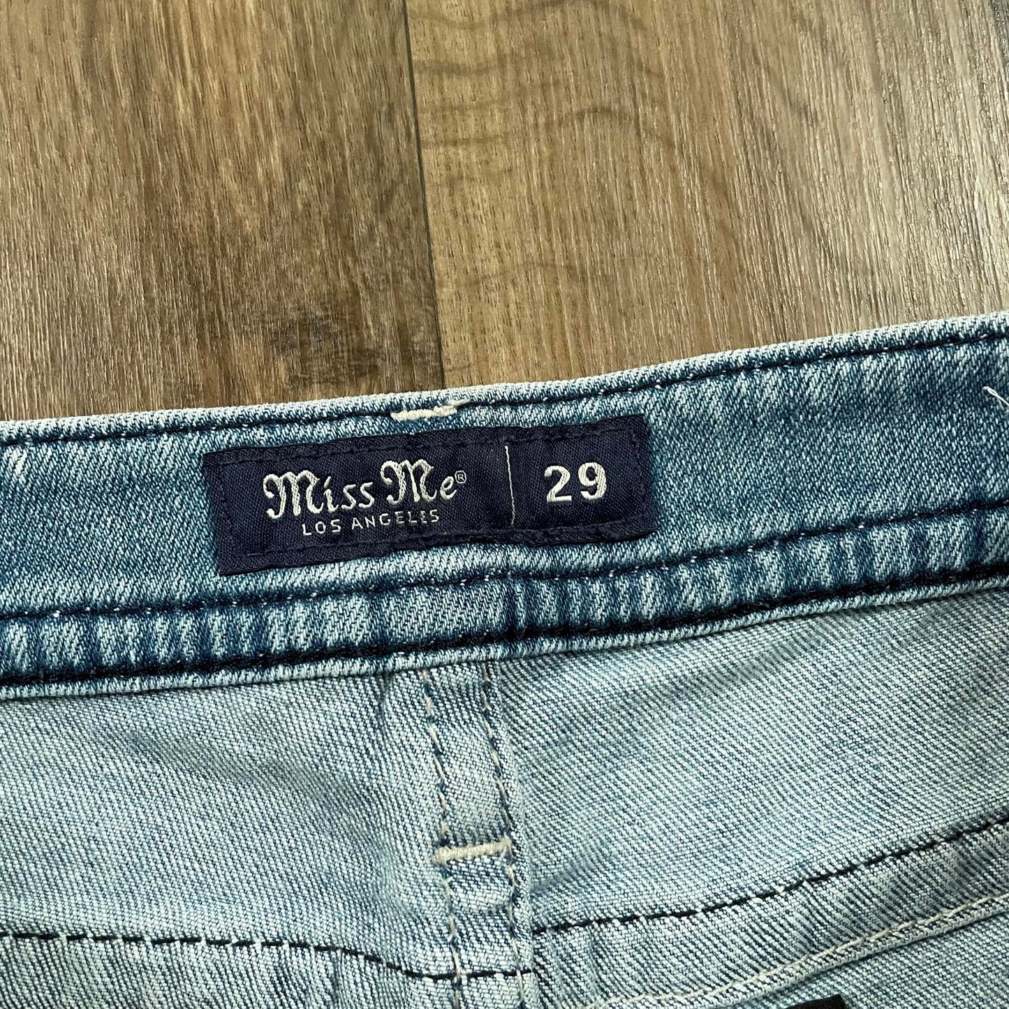 Miss Me LA Mid Rise Straight Leg Jeans