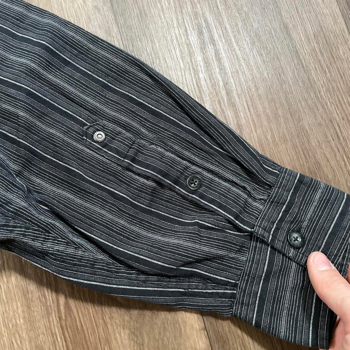 Harley Davidson Striped Shirt Black