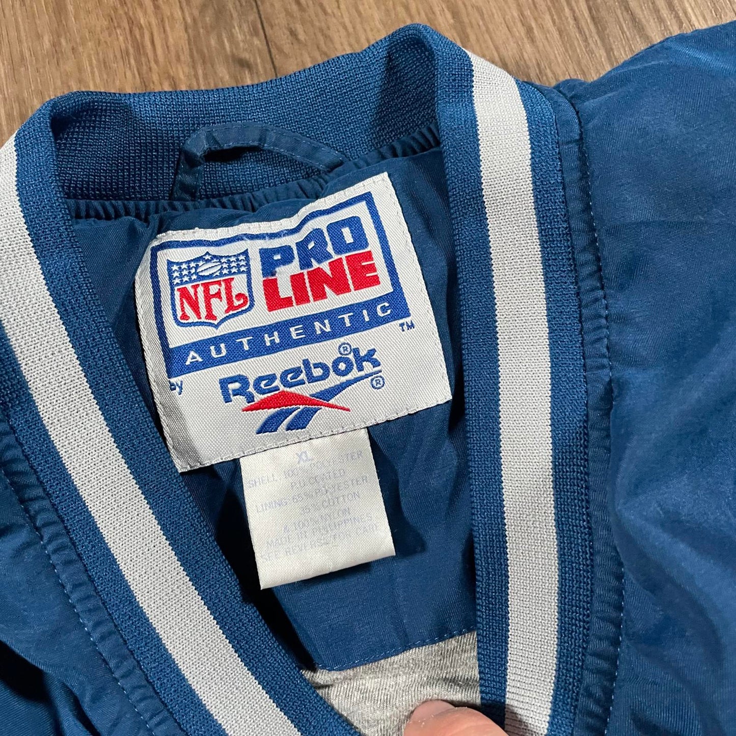 Vintage 90's Reebok NFL Dallas Cowboys Pull Over Jacket XL