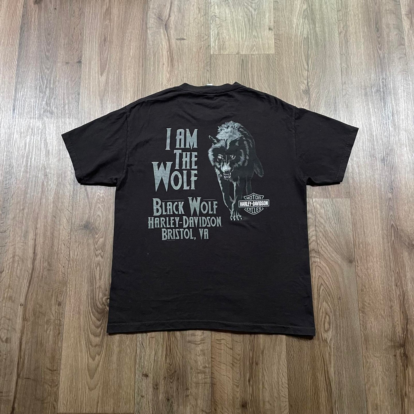 Harley Davidson 2022 Wolf Print Bristol Black T-Shirt