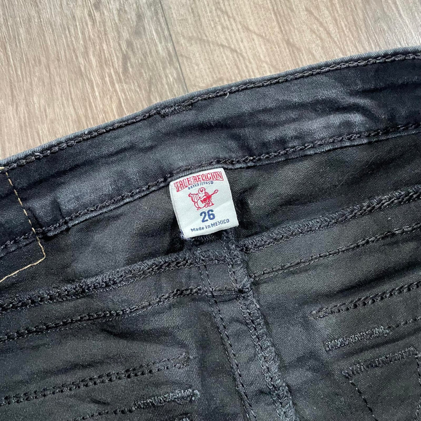 True Religion Black Skinny Jeans W30 L33