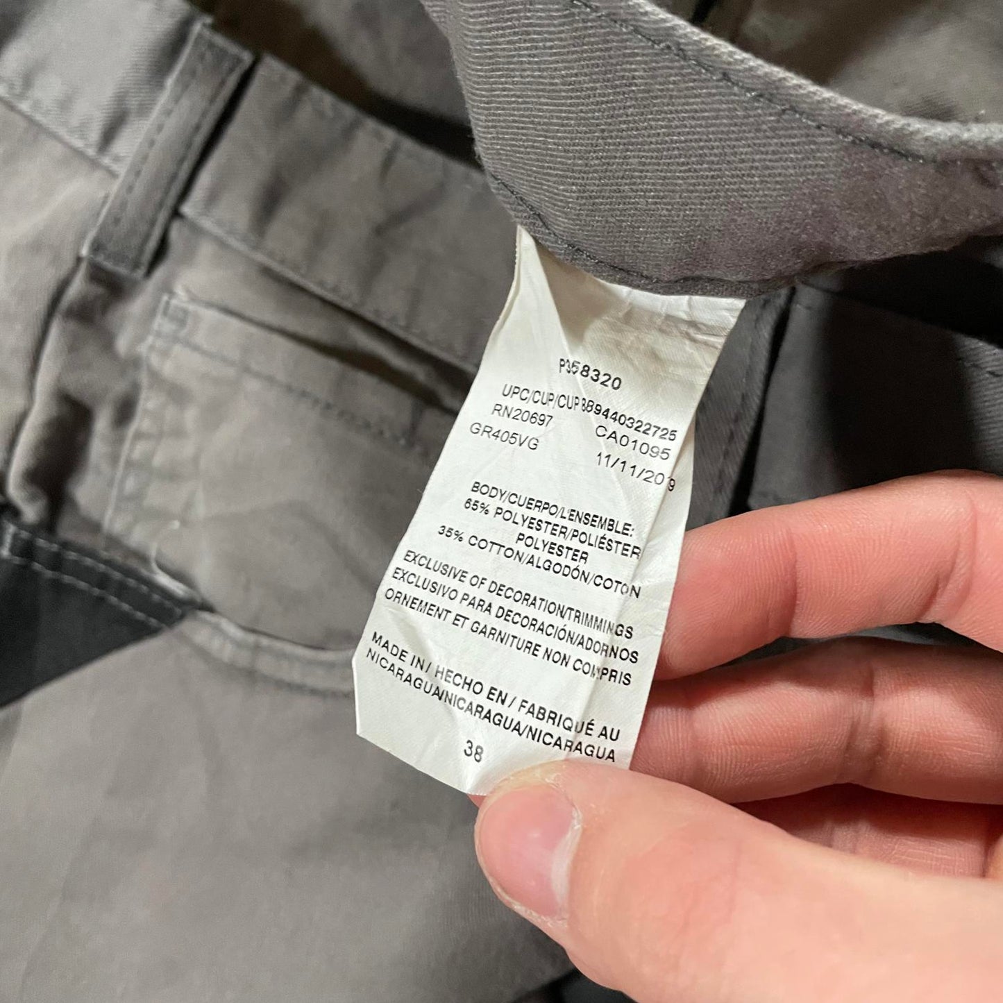 Dickies Grey Cotton Shorts