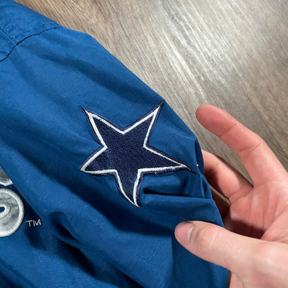 Vintage 90's Reebok NFL Dallas Cowboys Pull Over Jacket XL