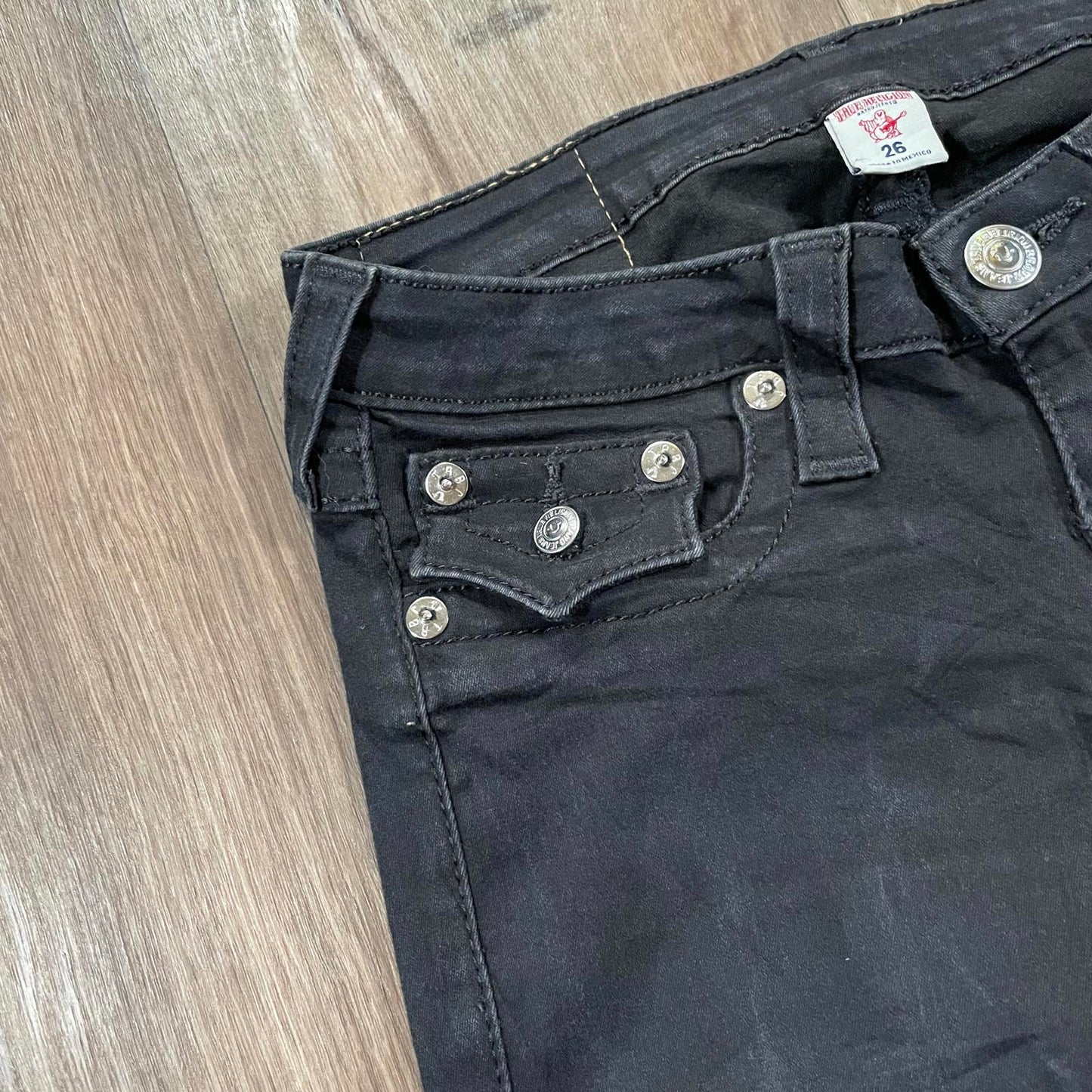 True Religion Black Skinny Jeans W30 L33