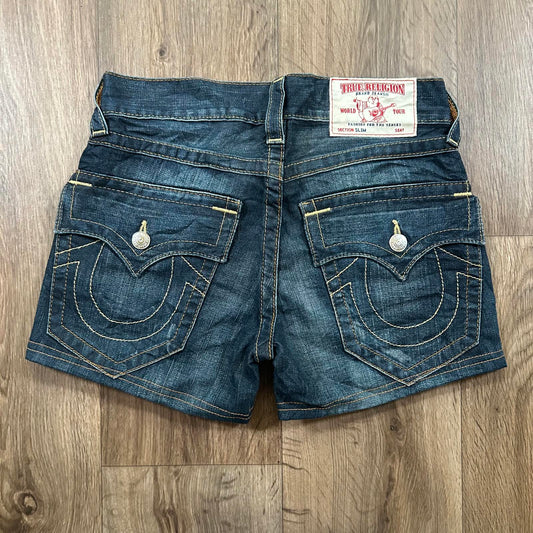 True Religion Dark Wash Shorts