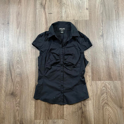 Guess Jeans Black Short Sleeve Shirt XS