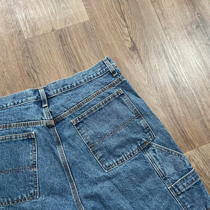 Faded Glory Dark Blue Carpenter Jorts