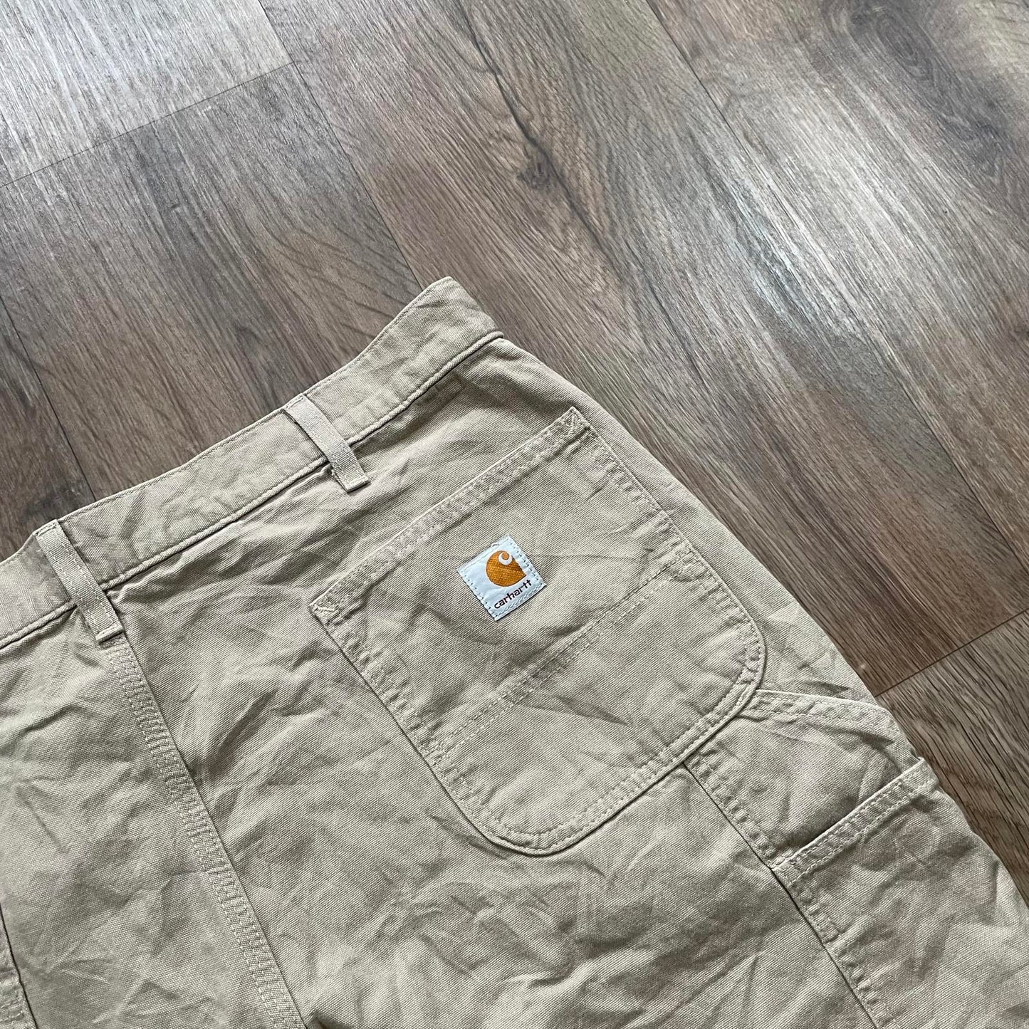 Carhartt Beige Carpenter Shorts w40