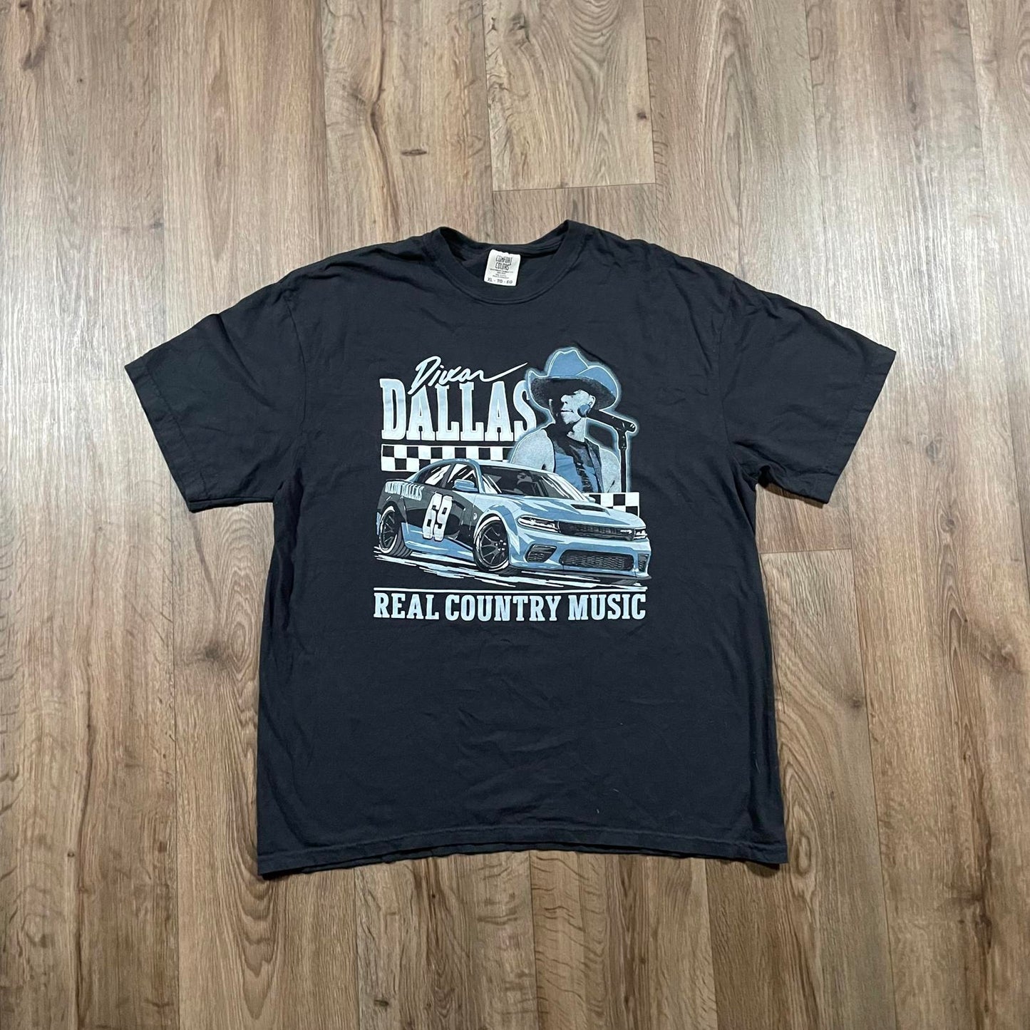 Vintage Nascar Racing Graphic T-Shirt Black