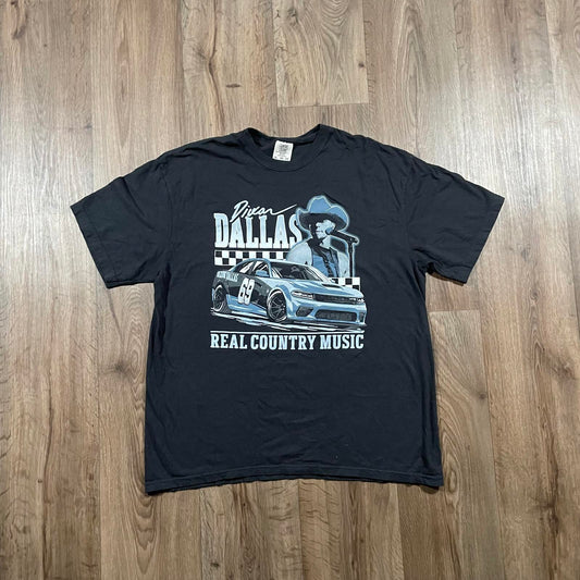 Vintage Nascar Racing Graphic T-Shirt Black