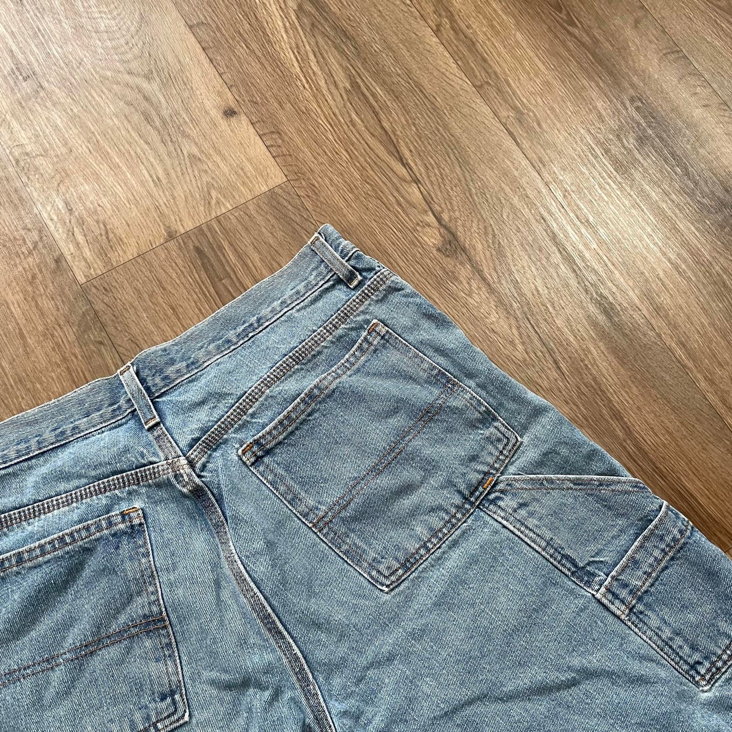 Faded Glory Light Blue Carpenter Denim Shorts