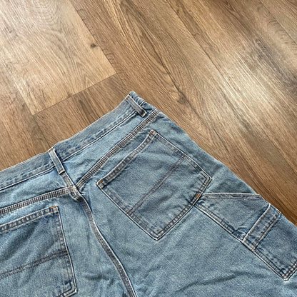 Faded Glory Light Blue Carpenter Denim Shorts