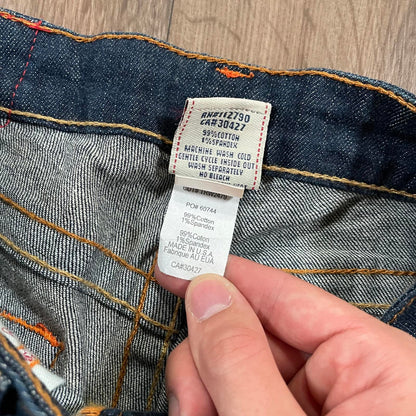 True Religion Dark Blue Straight Jeans Low Rise – W28 L35