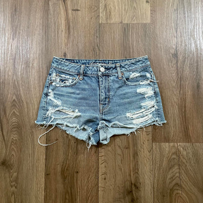 American Eagle Distressed Mini Shorts W28