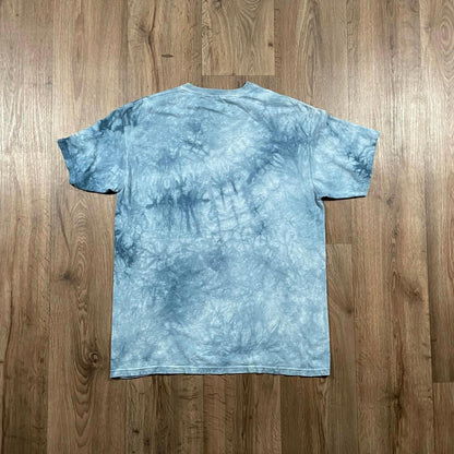 The Mountain Train Tie Dye Blue Graphic Tee