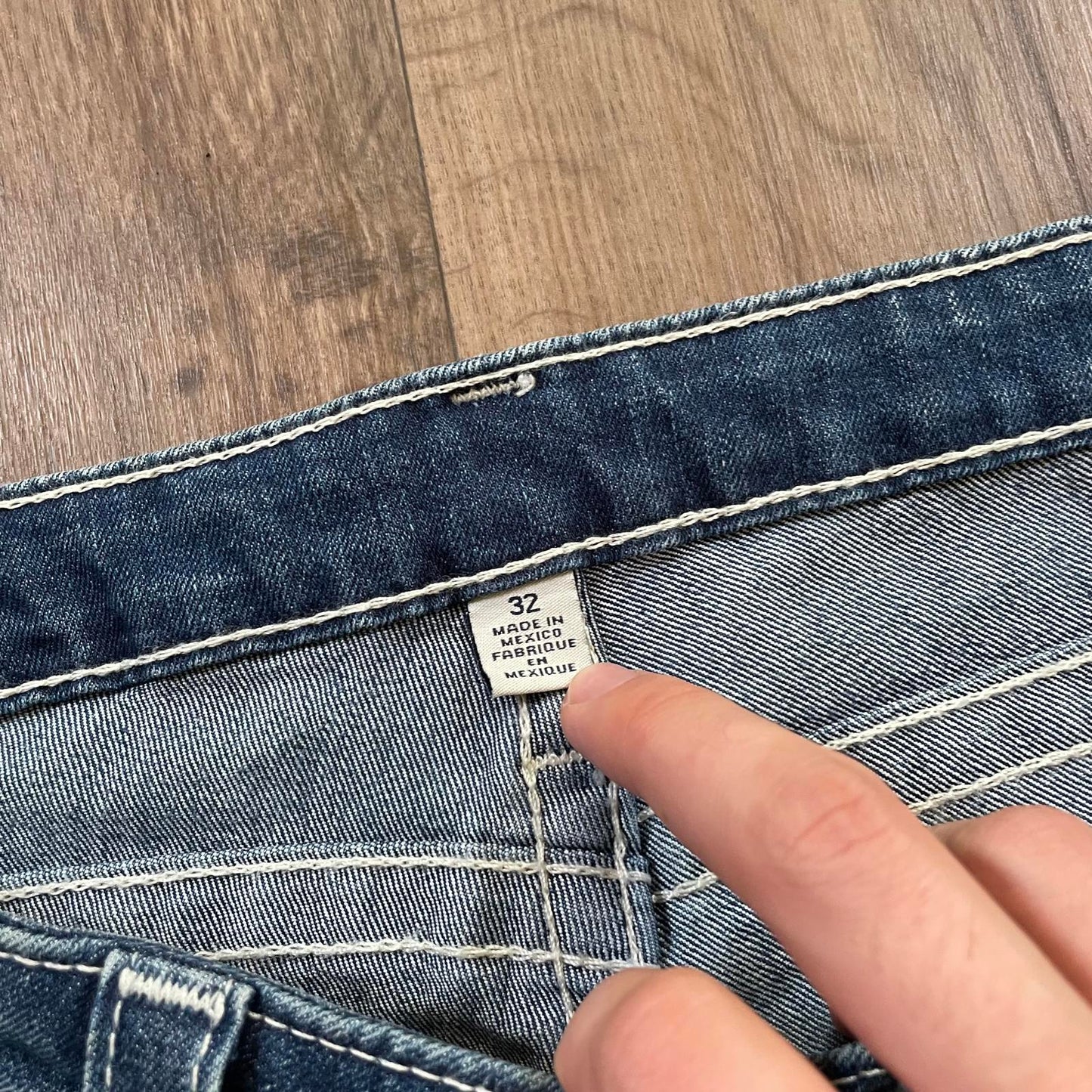 True Religion Blue Skinny Jeans W34 L31