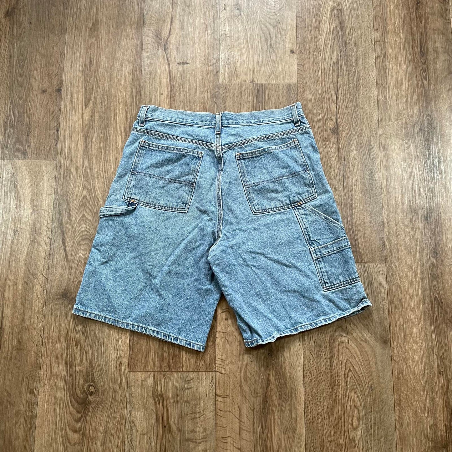 Faded Glory Light Blue Carpenter Denim Shorts