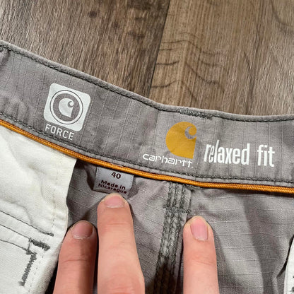Carhartt Grey Force Cargo Shorts