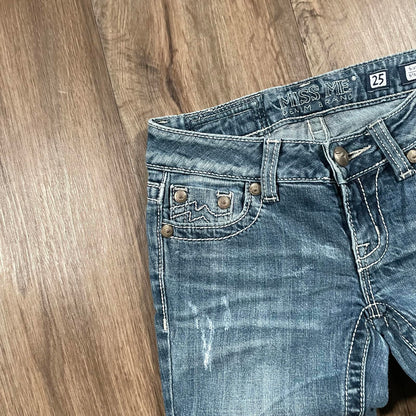 Miss Me Embroidered Straight Jeans