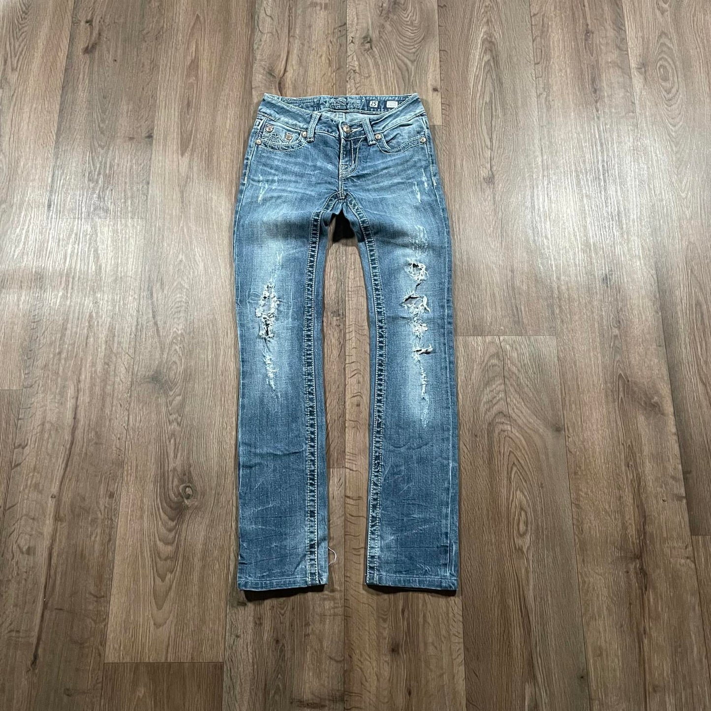 Miss Me Embroidered Straight Jeans