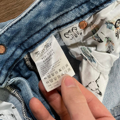 Miss Me LA Mid Rise Straight Leg Jeans