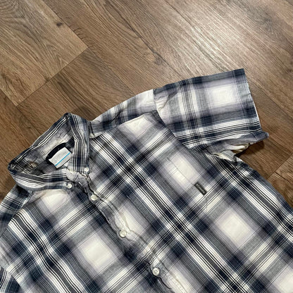 Columbia Blue Check Shirt Short Sleeve