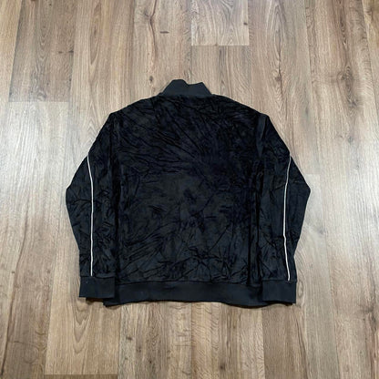 Vintage Fila Y2K Velvet Zip Black Fleece